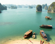 Halong Bay, spectacular sea karst landscape